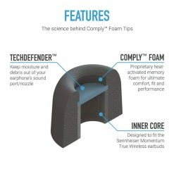 Wholesale 🧨 Comply - TrueGrip™ Pro For Sennheiser True Wireless (TWR-200-C) Eartips & Earpads 🛒 13 Comply - TrueGrip™ Pro For Sennheiser True Wireless (TWR-200-C) Eartips & Earpads