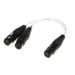 Headgear Audio - Dual 3-Pin XLR Female To 4-Pin XLR Female Athena Silver Cable