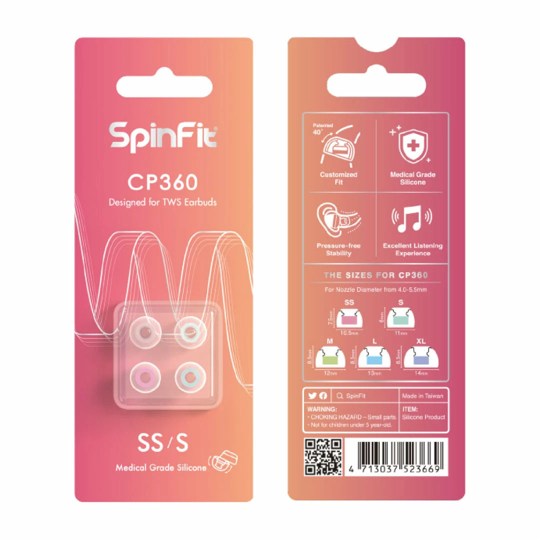 Discount 🎉 Eartips & Earpads SpinFit - CP360 ⌛ 6 Eartips & Earpads SpinFit - CP360