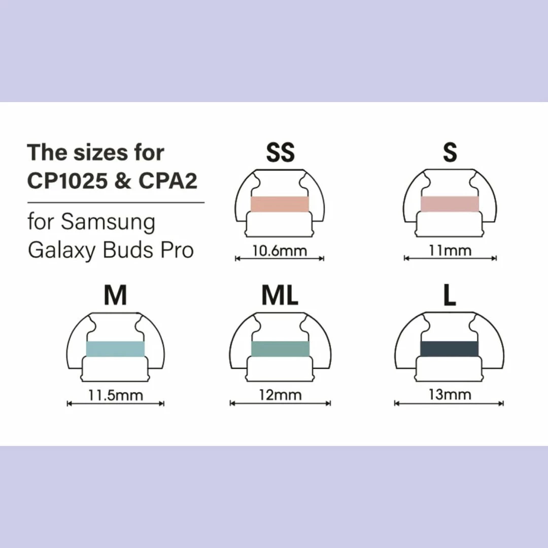 Deals ๐ SpinFit - CP1025 & CPA2 For Samsung Galaxy Buds Pro & Jabra 85T ๐คฉ 6 SpinFit - CP1025 & CPA2 For Samsung Galaxy Buds Pro & Jabra 85T