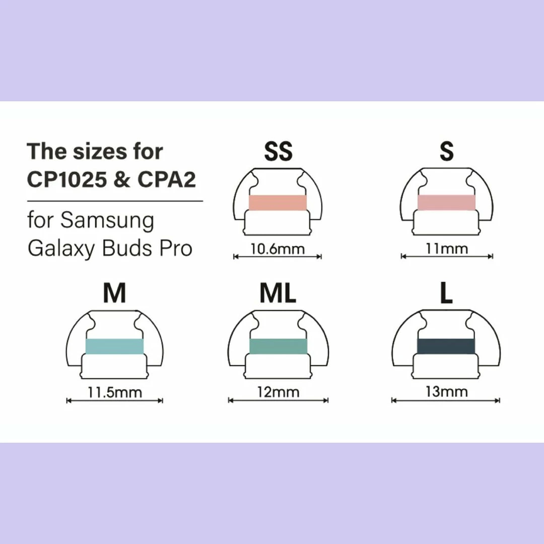 Deals ๐ SpinFit - CP1025 & CPA2 For Samsung Galaxy Buds Pro & Jabra 85T ๐คฉ 21 SpinFit - CP1025 & CPA2 For Samsung Galaxy Buds Pro & Jabra 85T
