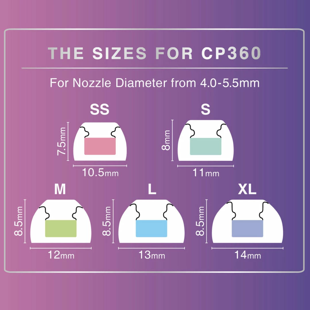 Discount 🎉 Eartips & Earpads SpinFit - CP360 ⌛ 18 Eartips & Earpads SpinFit - CP360