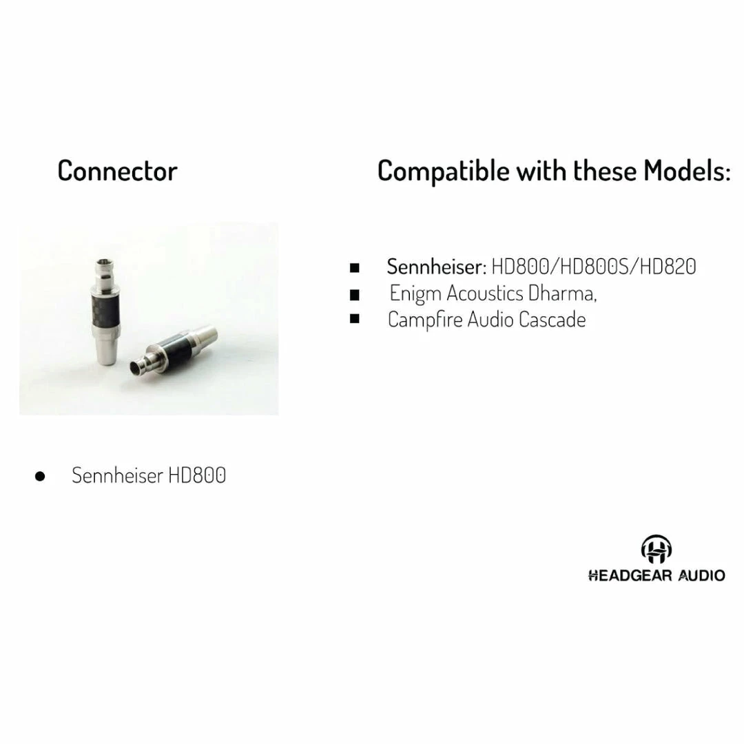 Outlet ✔️ Cables Headgear Audio - Litsa Silver Upgrade Cable For Sennheiser HD800 ❤️ 6 Cables Headgear Audio - Litsa Silver Upgrade Cable For Sennheiser HD800